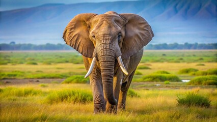 Naklejka premium African Elephant, Loxodonta africana, South Africa