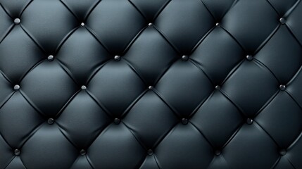 Elegant Dark Gray Tufted Leather Texture Background