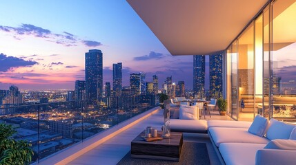Obraz premium Luxury Penthouse View