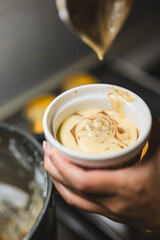 Chocolate Vanilla Cupcake Dessert Baking Process, Meditation, Healthy Organic Low Sugar Eating, Small Bakery, Home Baking, Self-Care and Happiness