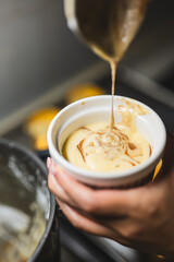 Chocolate Vanilla Cupcake Dessert Baking Process, Meditation, Healthy Organic Low Sugar Eating, Small Bakery, Home Baking, Self-Care and Happiness