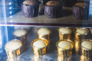 Chocolate Vanilla Cupcake Dessert Baking Process, Meditation, Healthy Organic Low Sugar Eating, Small Bakery, Home Baking, Self-Care and Happiness
