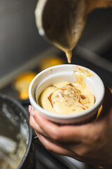 Chocolate Vanilla Cupcake Dessert Baking Process, Meditation, Healthy Organic Low Sugar Eating, Small Bakery, Home Baking, Self-Care and Happiness