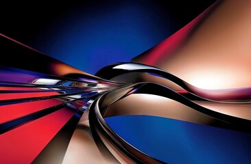An abstract backdrop featuring horizontally blurred strokes in shades of blue, beige, and brown