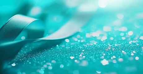 Image of stars falling over party streamers on blue background