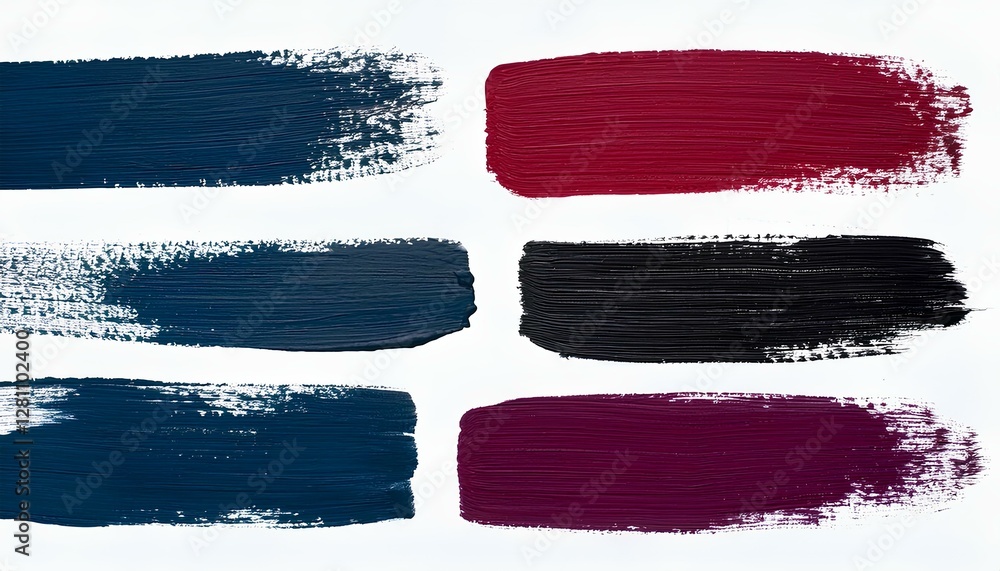 Poster set of watercolor brush strokes on the white background. vector illustration of rectangle text boxes