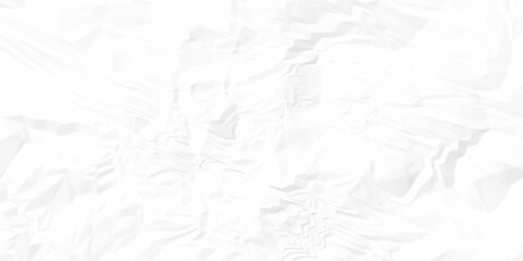 Crumpled paper Blank white crumpled and creased paper poster.