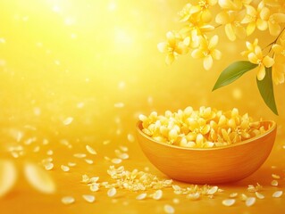 Yellow flowers with a citrus fragrance, often used in aromatherapy and decorations for their calming effects.