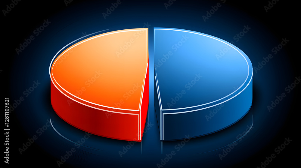 Poster data analysis event market share breakdown digital environment pie chart visualization business insi