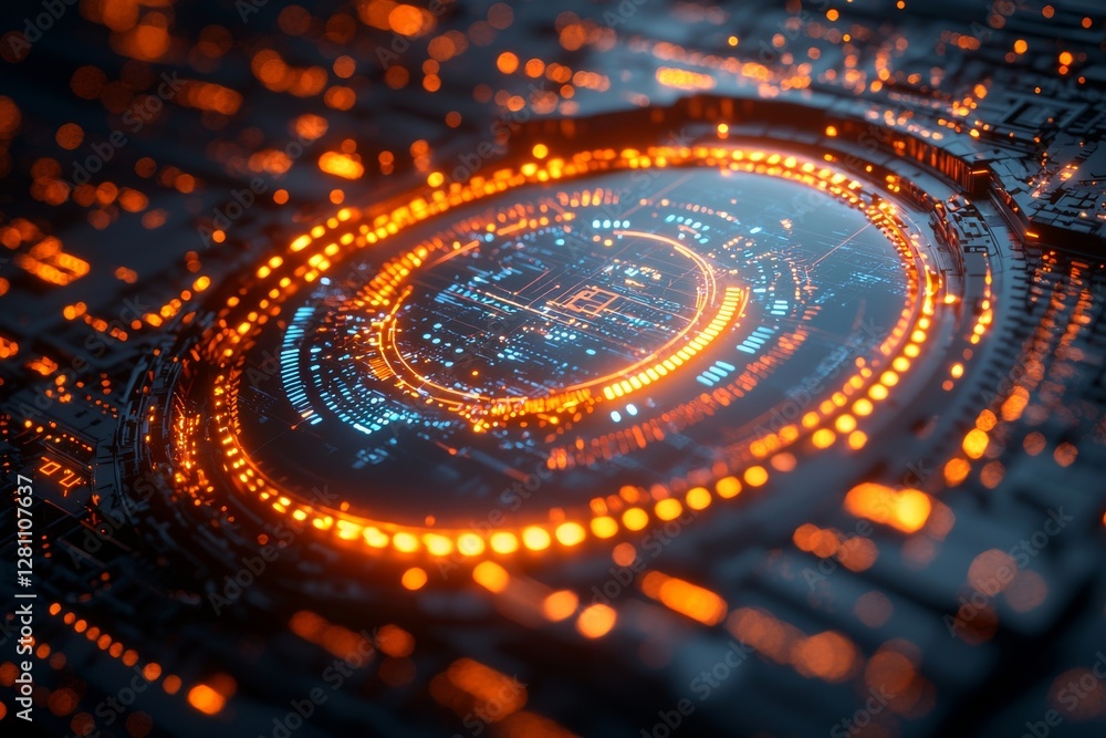 Aufkleber a set of hud frames that include modern user interface elements, futuristic control panels, digital 