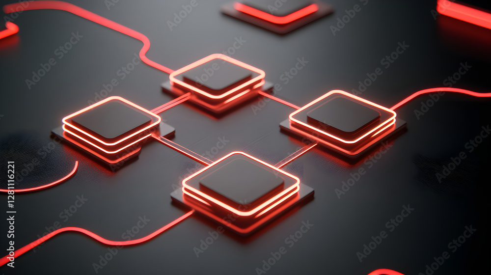 Poster dynamic technology circuit design digital workspace abstract art futuristic environment close-up vie