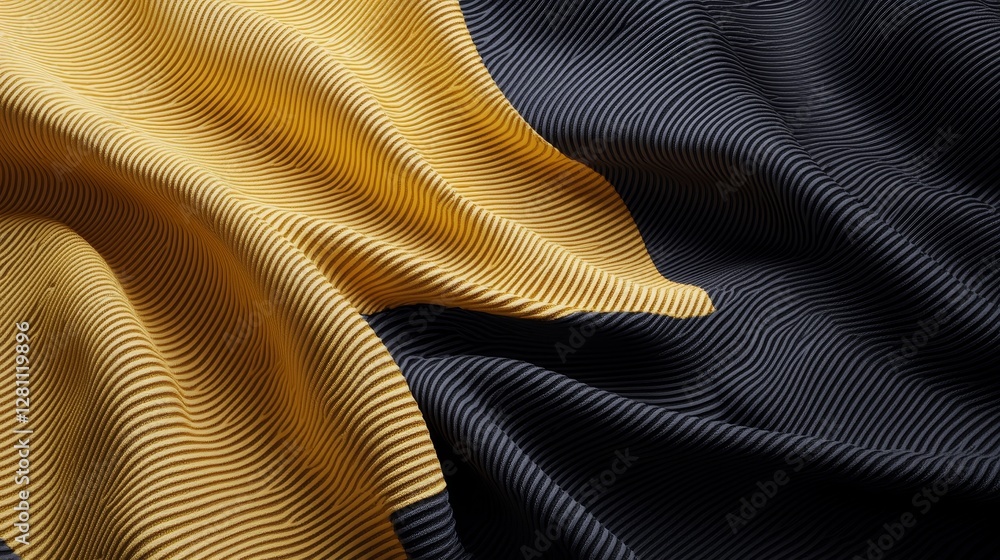 Poster close-up shot of a dark texture with glowing yellow lines, hinting at a futuristic or advanced desig