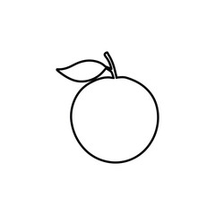 Fresh Orange Vector Icon – Juicy Citrus Fruit Illustration. Minimal Orange Slice Icon – Healthy Tropical Fruit Design. Organic Orange Vector – Vitamin C Rich Citrus Symbol