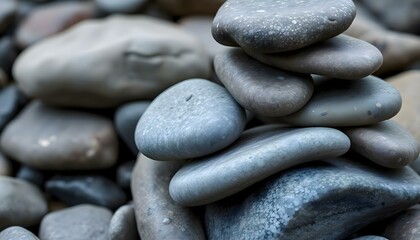 a pile of rocks sitting on top of each other