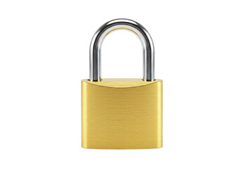 Fototapeta premium Secure Gold Padlock Isolated on Black Background Symbolizing Security and Privacy