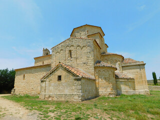 church of medieval church Nuestra Señora de la Anunciada in Urueña, Spain