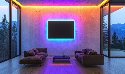 A smart air purifier, mounted on the wall, featuring real-time air quality monitoring. This purifier automatically changes its filtration settings to suit the room's air conditions