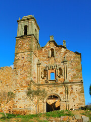 Fototapeta premium Medieval ruined convent of Our Lady of the Valley, Zamora 
