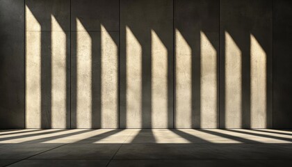 A sleek interplay of shadowed and illuminated panels, creating depth and intrigue in a minimalist composition