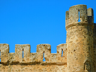 medieval castle of Coyanza in Valencia de Don Juan, Spain