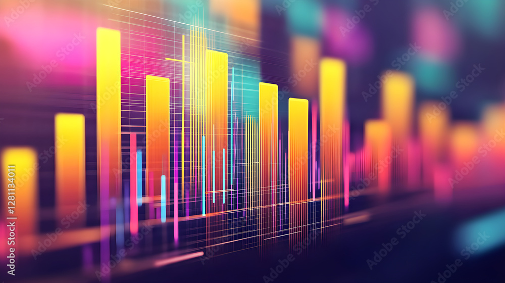Poster data visualization insights business analytics infographic design digital space modern aesthetics