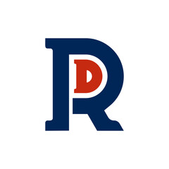 Monogram Letter RD Modern logo design
