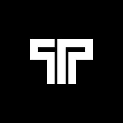 Modern TP Monogram Logo Design with a Bold, Minimalist, and Geometric Style for Branding, Fashion, and Digital Identity in a Timeless and Professional Look