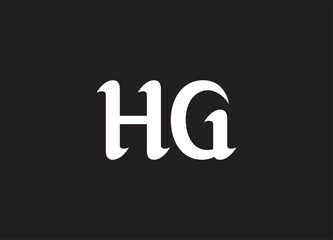HG letter logo and initial logo design