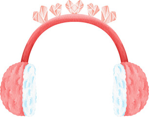 watercolor earmuff