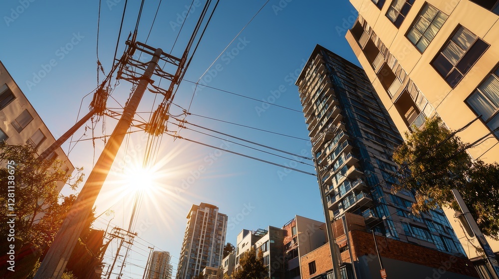 Poster as an element of a smart grid, this sophisticated power line utilizes sensors and communication devi