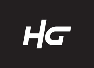 HG letter logo and initial logo design
