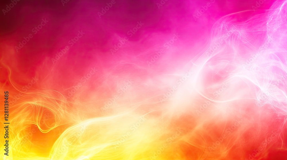 Poster vibrant abstract background with colorful smoke patterns and effects