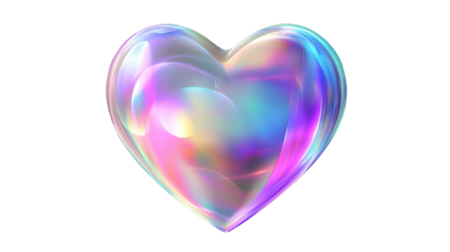 A 3D heart in shades of blue symbolizing love, romance, and passion, with a shiny, decorative design perfect for Valentine's Day, weddings, and romantic holidays
