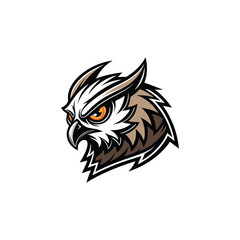 Aggressive Owl Mascot Logo &ndash; Sports & Gaming Emblem

