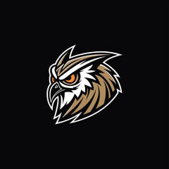 Fototapeta premium Aggressive Owl Mascot Logo – Sports & Gaming Emblem 