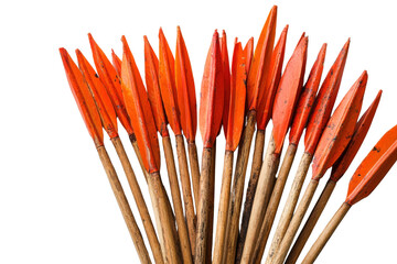 Colorful arrows arranged on a white background.