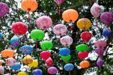  lantern decorations in Jao Tsung-I Academy, Hong Kong at Mid-Autumn Festival © LapTak