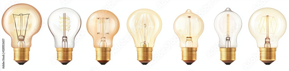 Poster the assortment of custom-designed bulbs features a range of vintage-style lighting options in variou
