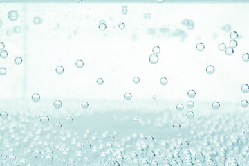 Refreshing soda water as background, closeup view