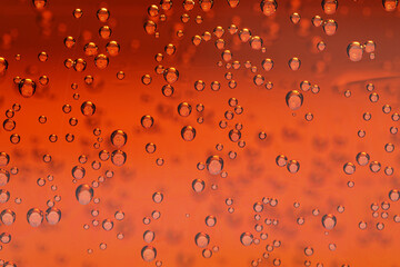 Refreshing soda water as background, closeup view