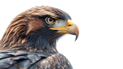 Obraz premium close up of a golden eagle isolated on white background