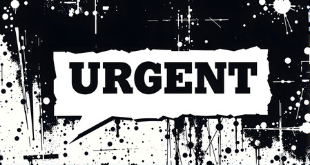 Urgent Message Grunge Design