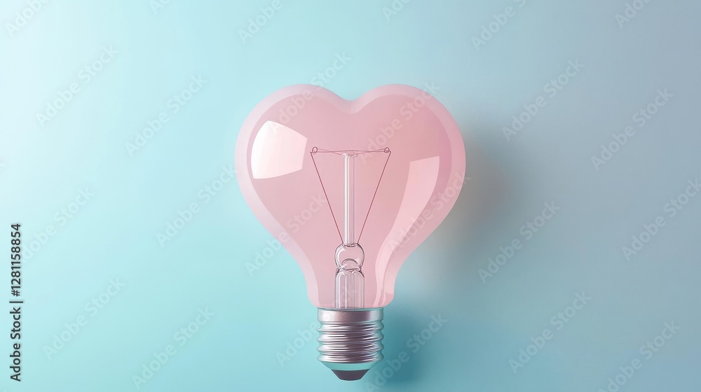 Poster a multicolored light bulb with a glowing filament is positioned against a vibrant gradient backgroun