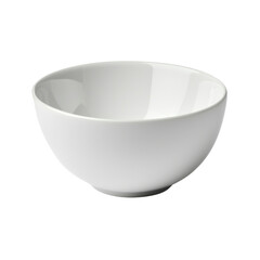 Elegant and Minimalist White Ceramic Bowl for Serving Food, Displaying Fresh Ingredients or Kitchen Decor