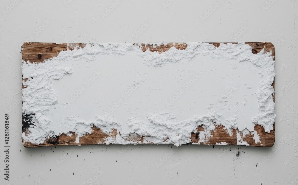 Poster the provided mockup for your design includes two white snowboards, with one at the top and one at th