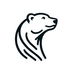 Minimalistic Polar Bear Logo