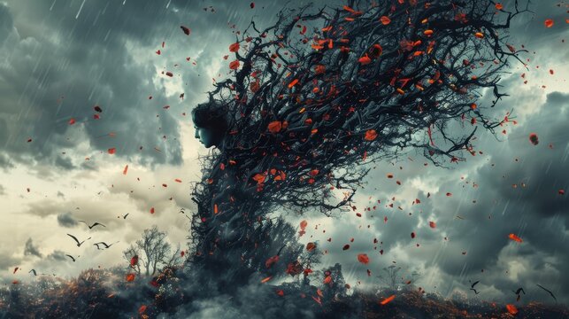 A person looking away, symbolizing emotional avoidance and fear of closeness.