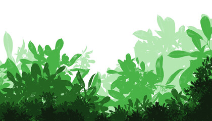 Lush and green natural backdrop with tropical foliage, perfect for projects related to nature and health