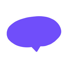 Hand-drawn speech bubble element