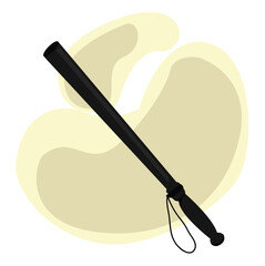 Police Baton Stick.Police baton or nightstick.